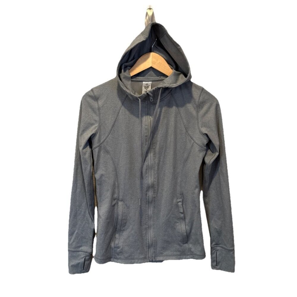 Members Mark Jacket Womens XSmall Gray Full Zip Hoodie Hooded Everyday Basic XS